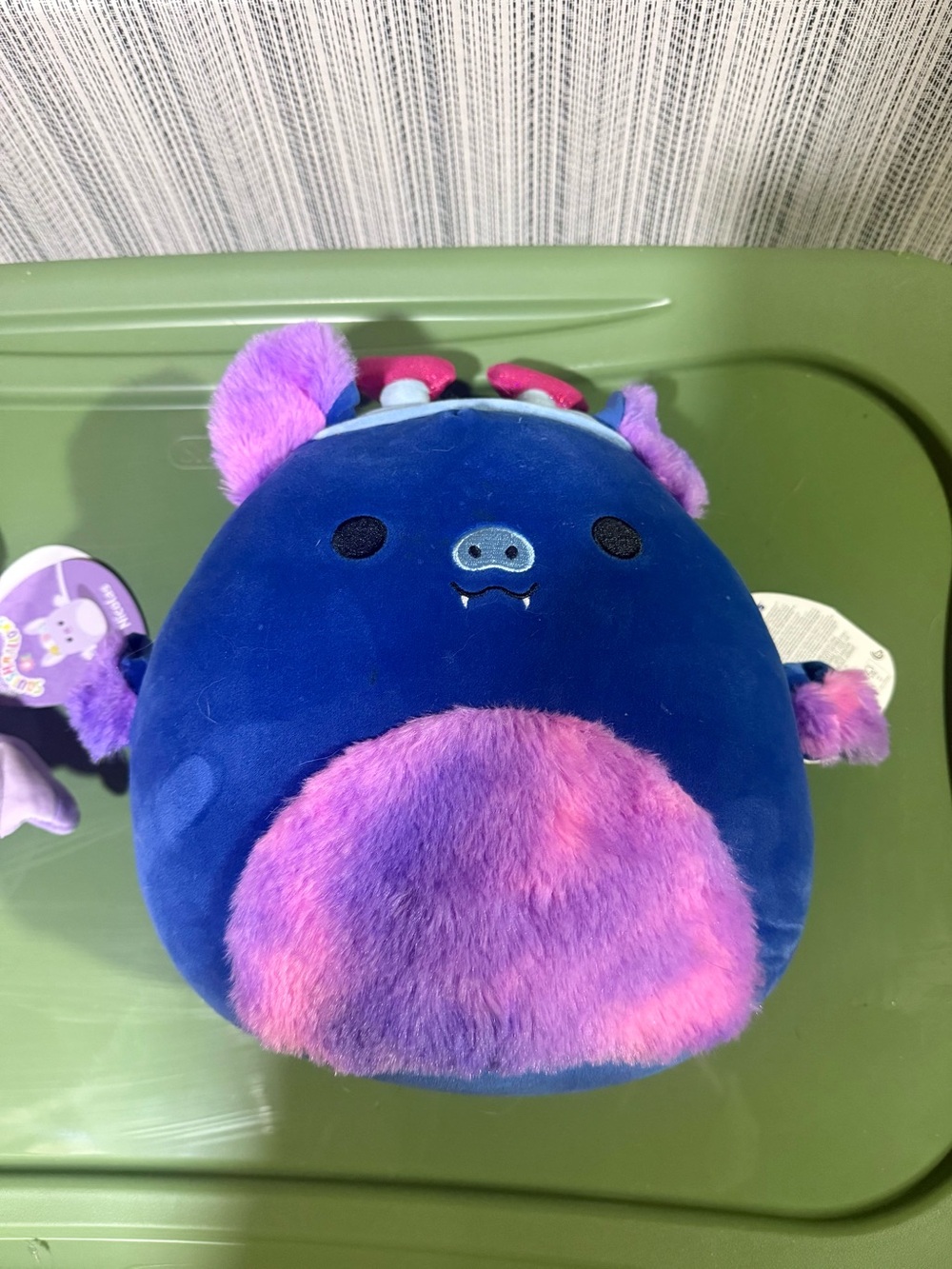 Squishmallows 12” Plush Blue & Purple Bat Toy